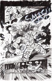 Daniel Warren Johnson - Do A Powerbomb #2, pg. 15 - Cobrasun vs. Kaneda the Destroyer - Planche originale