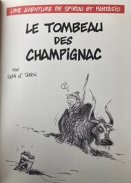 Fabrice Tarrin - Dedicace Spirou - Planche originale
