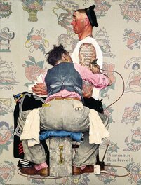 L'œuvre de Norman Rockwell ayant inspiré Man L'œuvre de Norman Rockwell ayant inspiré Man