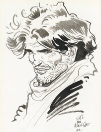 Jean Giraud - Blueberry - portrait - Illustration originale