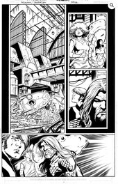 Paul Pelletier - Aquaman/Jabberjaw - Planche originale