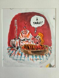 Philippe Vuillemin - A table ! - Planche originale