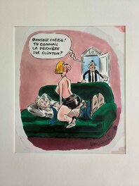 Philippe Vuillemin - Clinton - Planche originale