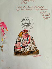 Philippe Vuillemin - L'image de la France sérieusement dégradée - Planche originale