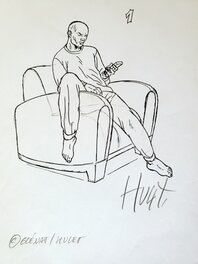 Daniel Hulet - IMMONDYS AU-DELA DE L'IMPOSSIBLE  crayonné - Œuvre originale