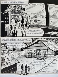 collectif de dessinateurs - COMMANDO n°86 LE NAUFRAGE 2 planche originale - Comic Strip