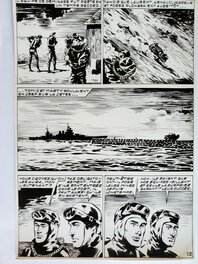 Planche originale - TEMERAIRE n°72  TOMIC - L'AVENTURE SOUS-MARINE  planche originale