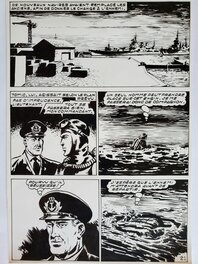 Planche originale - TEMERAIRE n°72  TOMIC - L'AVENTURE SOUS-MARINE  planche originale