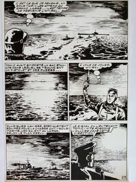 Planche originale - TEMERAIRE n°72  TOMIC - L'AVENTURE SOUS-MARINE  planche originale