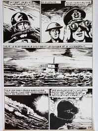 Jean-Paul Decoudun - TEMERAIRE n°72  TOMIC - L'AVENTURE SOUS-MARINE  planche originale - Comic Strip