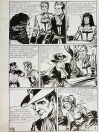 Pierre Dupuis - LES AVENTURES DU CHEVALIER BISCAYE - LA PRISE DE COURTRAI premier épisode planche originale - Planche originale