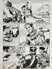 Pierre Dupuis - LES AVENTURES DU CHEVALIER BISCAYE - LA PRISE DE COURTRAI premier épisode planche originale - Comic Strip