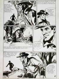 Pierre Dupuis - LES AVENTURES DU CHEVALIER BISCAYE - LA PRISE DE COURTRAI premier épisode planche originale - Comic Strip