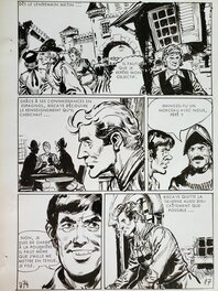 Pierre Dupuis - LES AVENTURES DU CHEVALIER BISCAYE - LA PRISE DE COURTRAI premier épisode planche originale - Comic Strip