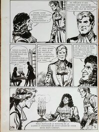 Pierre Dupuis - LES AVENTURES DU CHEVALIER BISCAYE - LA PRISE DE COURTRAI premier épisode planche originale - Comic Strip