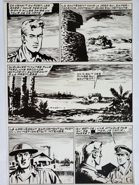 Jean-Paul Decoudun - TEMERAIRE n°72  TOMIC - L'AVENTURE SOUS-MARINE  planche originale - Comic Strip