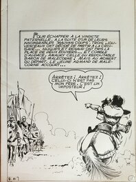 M V - BARON DE MALECORNE planche originale - Comic Strip