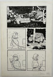 Planche originale - Keeping Two - p225 - Dead Car on the Road
