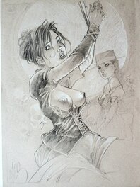 Fabrice Meddour - PIN-UP  illustration originale - Comic Strip