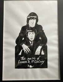 Hervé Bourhis - Lennon et Mc Cartney par Bourhis - Original Illustration
