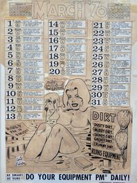 Will Eisner - Will Eisner: Preventive maintenance calendar March 1970 - Œuvre originale