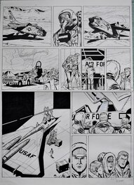 André Le Bras - Buck danny - Planche originale