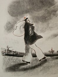 Christian Cailleaux - Sac à terre - Illustration originale