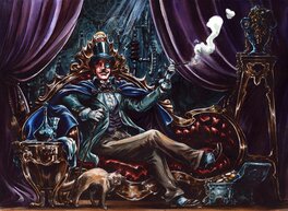 Gwendal Lemercier - L'antre de lupin - Illustration originale