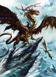 Gwendal Lemercier - Les dragonniers - Original Illustration