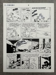 Pierre Seron - Seron - les Petits hommes - Planche originale 2 - Chiche - T. 40 - Comic Strip