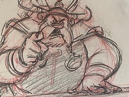 Studios Uderzo - Studios Uderzo, illustration originale, Grossbaf, "Astérix et les Vikings". - Illustration originale