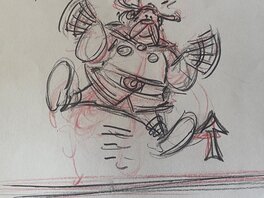 Studios Uderzo - Studios Uderzo, illustration originale, Nescaf, "Astérix et les Vikings". - Illustration originale