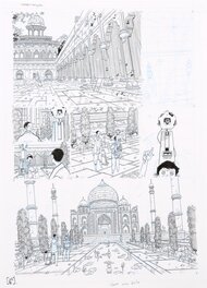 Mathieu Bablet - Page #56, 57 & 58, from Carbone et Silicium - Planche originale