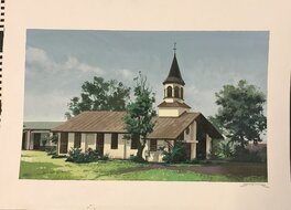 Esad Ribic - Esad Ribic, Louis Vuitton Travel Book - Hawaiian Church - Original Illustration