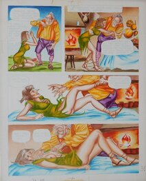 Original art - Les Amazones T1 (Elvifrance) mise en couleur page 31