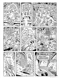 Stéphane Blanquet - Donjon Monsters 4 - Le noir seigneur - Planche originale