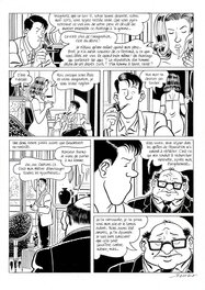 François Ravard - Nestor Burma * Les Rats de Montsouris * Ravard Moynot Malet Tardi pg44 - Planche originale