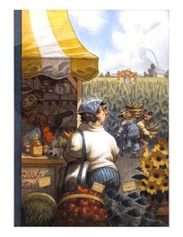 Peter De Sève - New Yorker Cover "Bumper crop in Amagansett" - Couverture originale