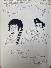 Farid Boudjellal, illustration originale, La Famille Slimani, "Gags à l'Harissa".