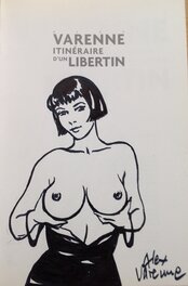 Dédicace - Varenne Alex Dédicace Belle Pin up Sexy Sein dans Livre Art Book itinéraire d'un Libertin Peintures Photos ,Éo Plg 2007 NEUF (3)