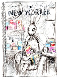 Peter De Sève - Proposed sketch for New Yorker cover "Mother's Day" - Dédicace