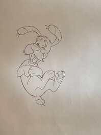 Studios Uderzo - Studios Uderzo, illustration originale, "Astérix et les Vikings", Idéfix. - Illustration originale