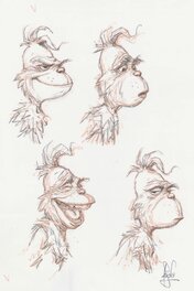 Peter De Sève - Grinch expressions 2 - Sketch