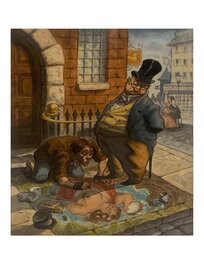 Peter De Sève - Magazine Illustration "The critic (self-portrait)" - Original Illustration