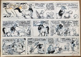 Walt Kelly - Walt Kelly - Pogo Sunday - Pandemonia - Lyndon B. Johnson - 13.11.1966 - Comic Strip