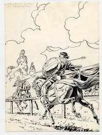Santo D'Amico - Couverture du n°144 de Lancelot - Original Cover