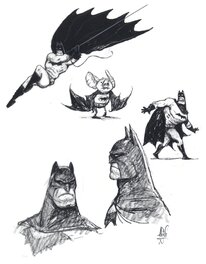 Peter De Sève - Batmen - Sketch