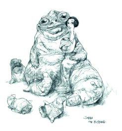 Peter De Sève - Jabba the husband - Sketch