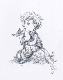 Peter De Sève - The Little Prince, Fox 1 - Sketch