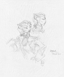 Peter De Sève - Treasure Planet - Amelia - Sketch